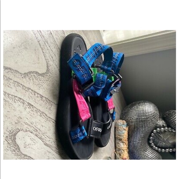 Multi color off white micro trek sandals - Picture 3 of 8
